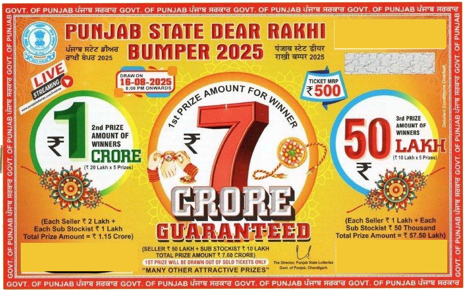 Punjab State Rakhi Bumper Lottery