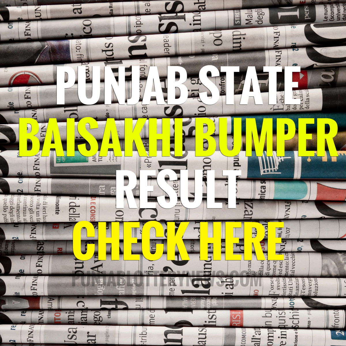 punjab state Baisakhi bumper lottery